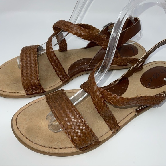 b.o.c. Dena Leather Sandals Brown Size9 - Picture 7 of 7
